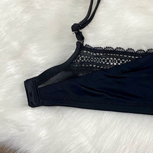 Auden. Padded Cup Laced Back Bra in Black - 36D - NEW - Picture 6 of 6